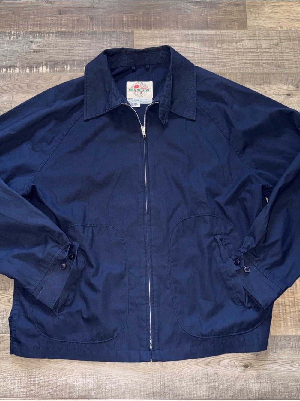 McGregor vintage Men's Classic Navy Zip Jacket